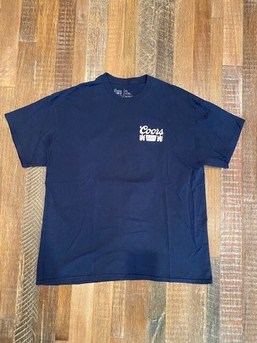 Coors Banquet Golden Colorado Men's short sleeve T-shirt Navy size XL