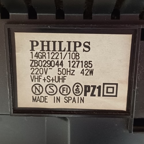 Philips 14GR1221 Farbfernseher CRT +Fernbedienung(*) GETESTET RF-in RETRO-GAMING 14" - Bild 11 von 21