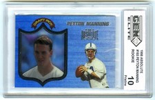 PEYTON MANNING~1998 PLAYOFF ABSOLUTE SSD GEM-ELITE (10) PRISTINE ROOKIE RC #165