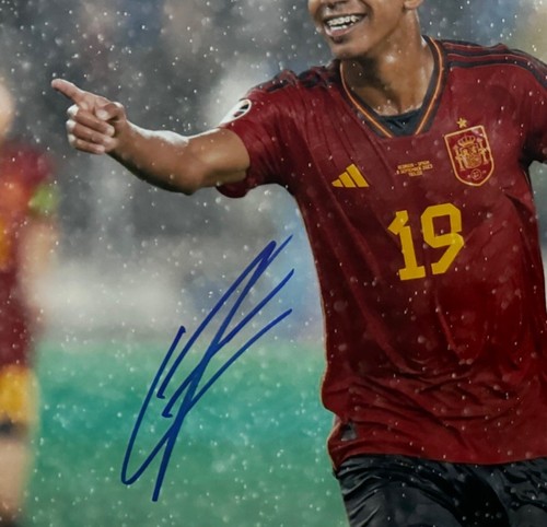 LAMIN YAMAL SIGNIERT SPANIEN 11X14 FOTO BAS BECKETT 3 - Bild 2 von 3