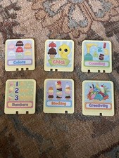 LeapFrog Scoop and Learn Ice Cream Cart Replacement Parts Lot of 6 Cards Animals