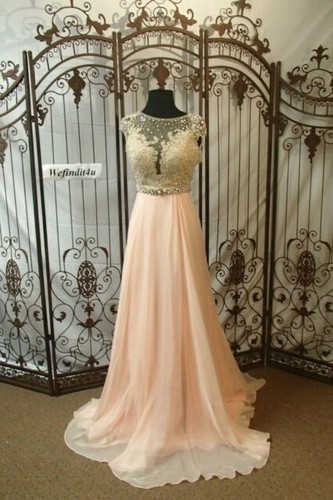 D24 MAC DUGGAL 62503 PFIRSICH GRÖSSE 2 $ 588 PERLEN FORMELLES FORMELLES KLEID KLEID - Bild 1 von 10