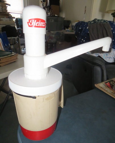 VINTAGE THERMOS HEINZ KETCHUP PUMP CONDIMENT DISPENSER - Bild 1 von 10