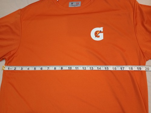 Gatorade G Logo Performance Shirt Medium Orange A4 Win From Within Sports Drink - Picture 4 of 9