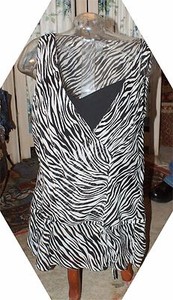 2 taille Flair réservoir noir Designer pièces imprimé Ann Nwt Taylor animal 6 avec 7PP8wEq