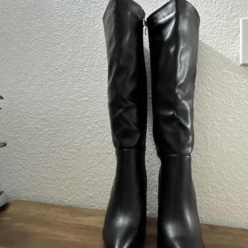 botas Negras Altas De Tacón, Para Mujer Talla 36 - Foto 3 di 8