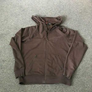 ADIDAS Y-3 Y3 BROWN FULL ZIP HOODIE 