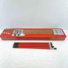 TEISCO HARP - 8 Red Electric Steel Guitar 8 String Hawaiian Japan Tested