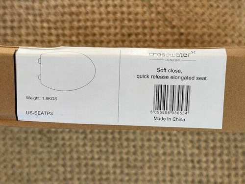 CROSSWATER SoftClose Quick-release Elongated Seat White US-SEATP3 - NEW!! - Picture 3 of 4