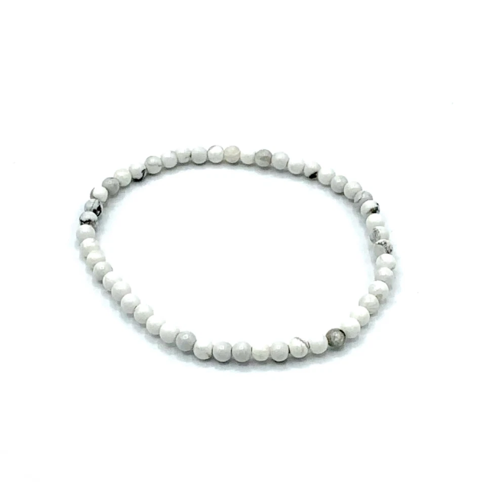 Howlite bracelet 4mm - Image 3 of 3