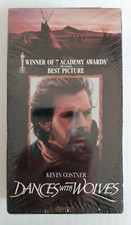 Dances With Wolves VHS Kevin Costner Orion Home Video 1990 Sealed Blockbuster 