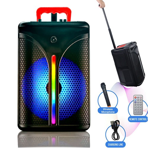 5000 W double haut-parleur Bluetooth 8 pouces subwoofer système de son basse lourde fête et micro - Photo 20 sur 20