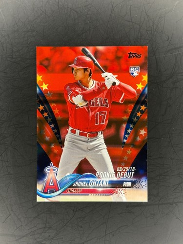 2018 Topps Shohei Ohtani Independence Day #/76 #US285 Rookie RC NM-MT+