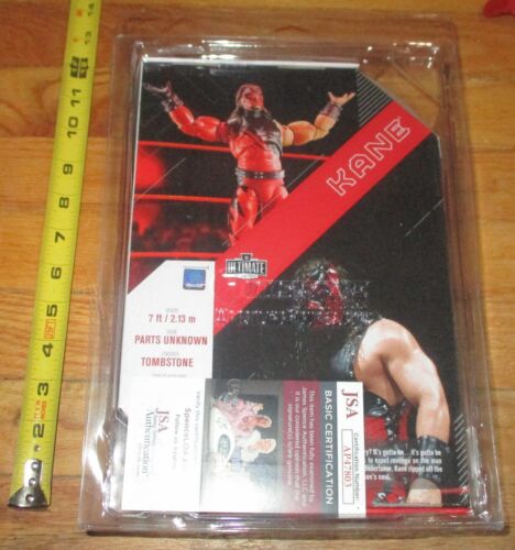 Figura de lucha libre WWE WWF Mattel Kane Ultimate Edition firmada certificado de autenticidad JSA autógrafo - Imagen 2 de 4