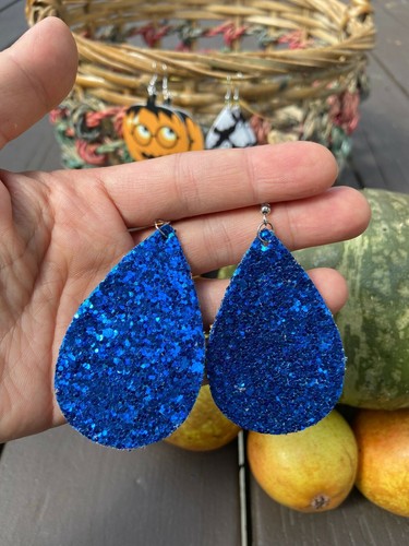 Juego de 3 Pares de Pendientes de Halloween Calabaza Fantasma Cuero PU Colgante Gota Dije Regalo - Imagen 4 de 5