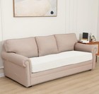 Stretch Cushion Cover Sofa Protector Slipcover Elastic Bottom XL Cream
