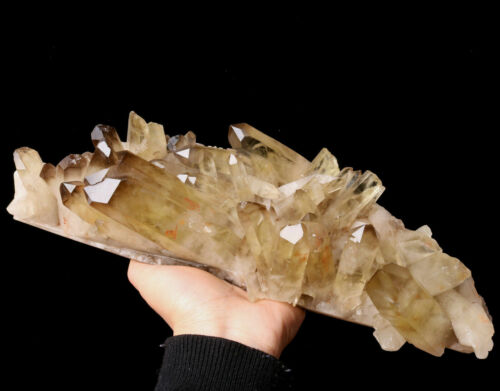 Mineral curativo de cuarzo citrino ahumado natural transparente de 7,44 lb - Imagen 3 de 7