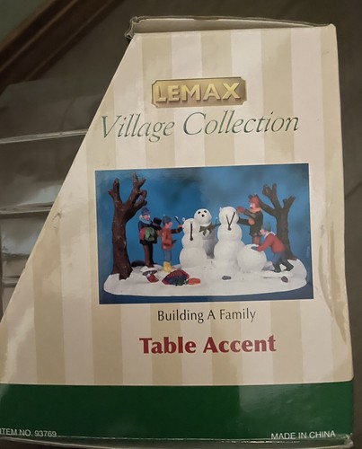 Lemax 2009 Building a Family of Snowmen 93769 NEW Snowman Table Accent Figurines - Picture 14 of 17