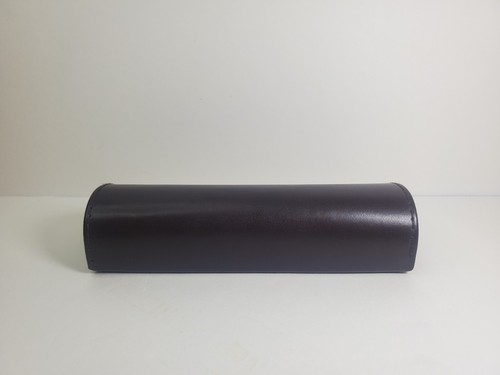 Anne Klein New York Eyeglass Case Brown Dark Leather Semi-Hard Magnetic Closure - Picture 5 of 21