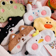 Cute Cartoon Plush Soft Eye Mask Sleep Mask Blindfold Travel Eyeshade Eye Wear✔