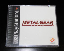 Metal Gear Solid (Sony PlayStation 1, 1999) BLACK LABEL RARE HTF