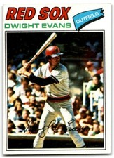 1977 Topps Dwight Evans Boston Red Sox #25