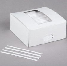 4" White Paper Bag Twist Ties Bread Bag Food Plastic bag Twist Ties- 2000/Box