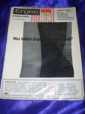 Vintage Bouquet NYLONS Nylonstrümpfe Gr 5 braun nahtlos Perlonstrümpfe Bas OVP