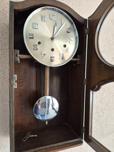 Junghans 61 years old Westminster chime wall clock ( 0693 ) - Picture 13 of 17