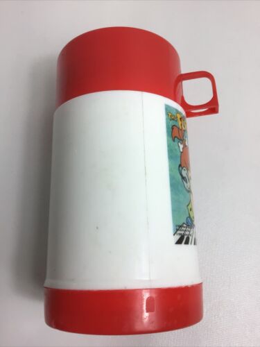 Vintage The Flintstones Thermos Drink Cup The Dinos In The Studio 1989 Denny's - Picture 4 of 12