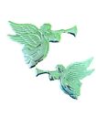 New ListingVintage Home Interiors Gold Tone Angels Christmas Decor Set Of 2