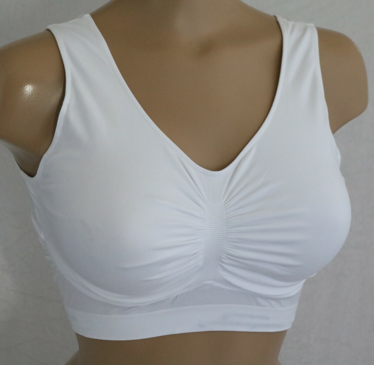 ♥Schlankstütz LEICHT Bustier Gr. XL 46/48 weiß *FÜR EINLEGE PADS* SK1,5♥ ♥Schlankstütz LEICHT Bustier Gr. XL 46/48 weiß *FÜR EINLEGE PADS* SK1,5♥