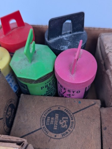 Vintage Tacks & Nails Atlas Upholstery Framing Presto American Cut Cross Lot 5lb - Picture 4 of 14