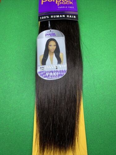 Outre Premium_Lila_Pack 100% Echthaar Yaki Weave_12"_#2 - Bild 1 von 3