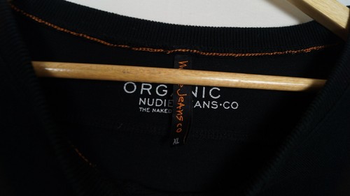 NUDIE JEANS Men's Jumper Size XL Crew Neck Organic Cotton Black Pullover me9952 - Picture 5 of 6