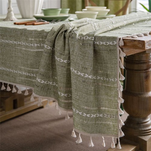 Christmas Tablecloth Rectangle Dining Room Table Cloth Kitchen for Evening Party - Picture 96 of 133