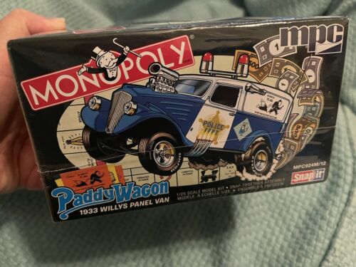 MONOPOLY 1933 Willys Panel Van Paddy Wagon 85 Anniversary Plastic Model Kit - Picture 9 of 10