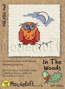 Owl Cross Stitch Kit por ratón Loft