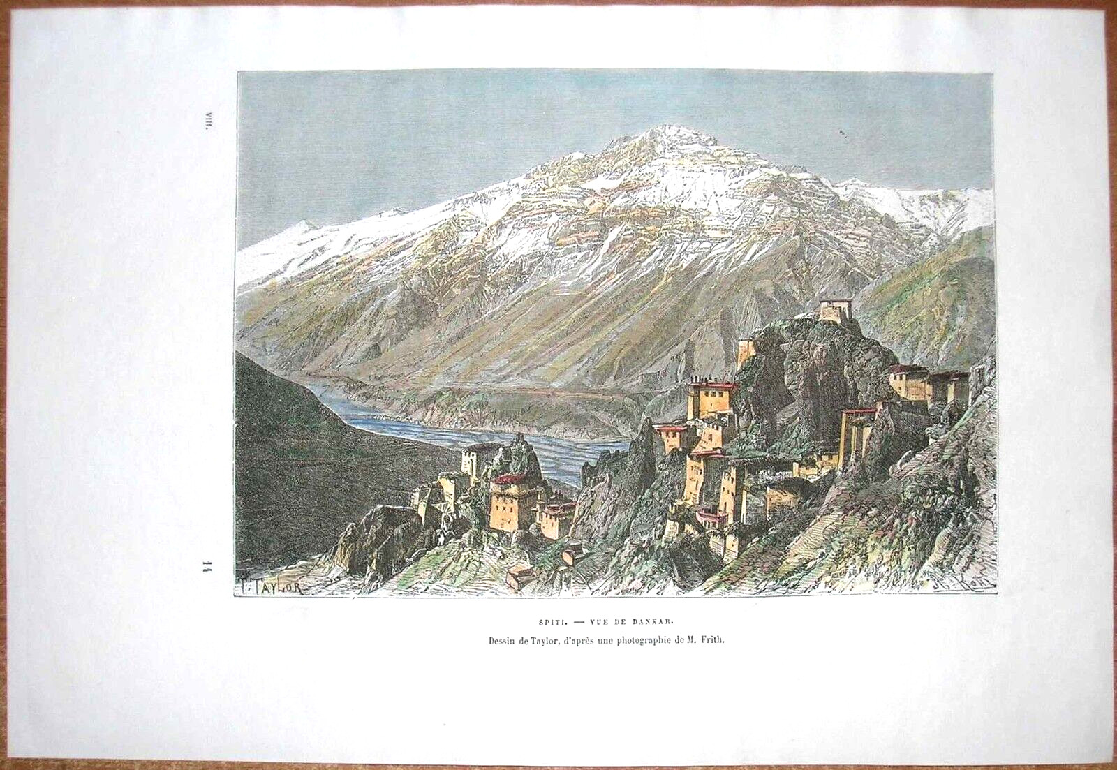 Impresión Reclus 1883 Dankar, Spiti, Himachal Pradesh, India, #8