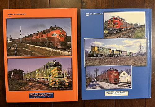 Central Illinois Rails Color Pictorial, Volume #1 & #2, B&O, GM&O Hardback books - Picture 2 of 4