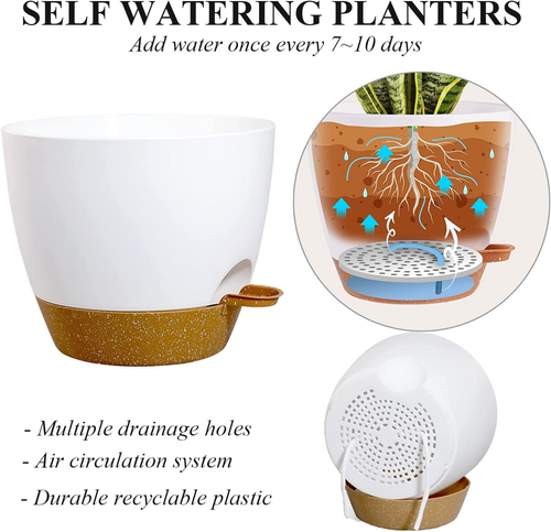 Bamworld Hanging Planters with Macrame Plant Hangers for Indoor Outdoor Plants 3 - Picture 5 of 7