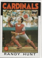 1986 Topps - #218 Randy Hunt (RC), FREE SHIPPING