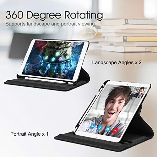 Rotating Case for iPad Air (3rd Gen) 10.5" 2019 / iPad Pro 10.5" 2017 Black - Picture 2 of 7