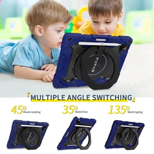 Coque Pour IPAD Air 11 2024 Antichoc Armure Corps Entier Épaule Sangle Housse - Photo 8/17