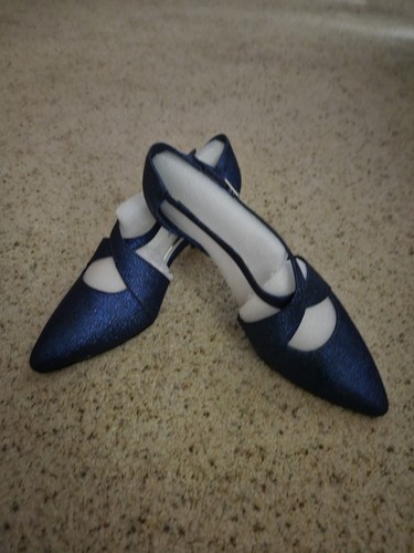 Easy Street Womens Elegance  Slingback Pumps Navy Glitter Size 10W - Picture 1 of 5