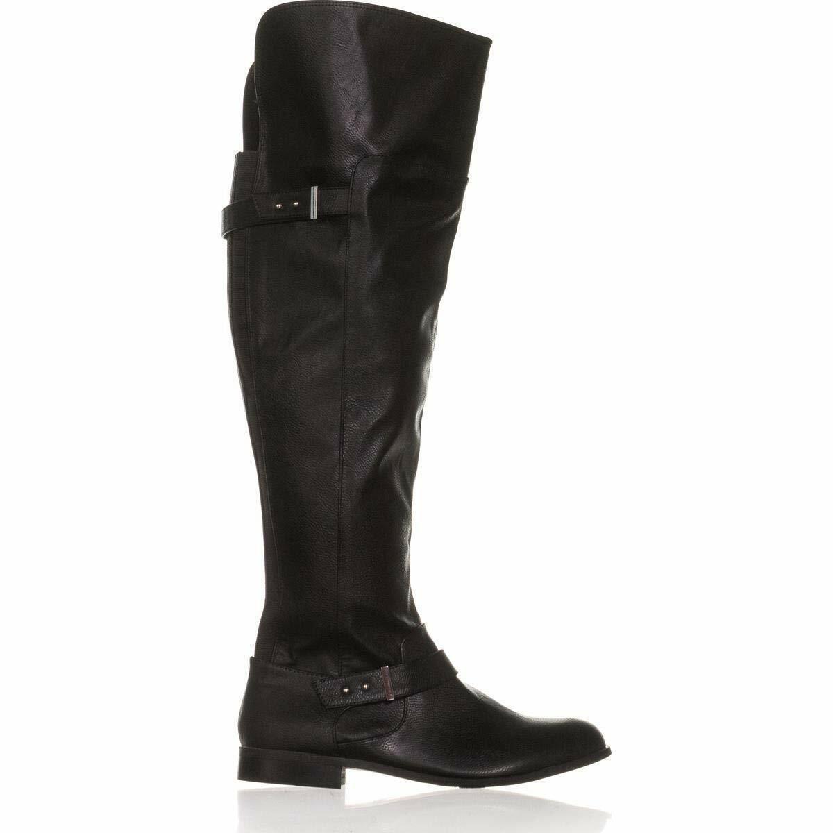 Bar Alta III para mujer Daphne Tela Almendra Toe Rodilla Alta Bar Moda botas, Negro, Talla 5.0 46483d Bar Alta III para mujer Daphne Tela Almendra Toe Rodilla Alta Bar Moda botas, Negro, Talla 5.0 46483d