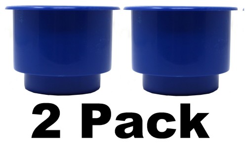 Blue 3-5/8 Recessed Drop in Plastic Cup Drink Holder Can Car Table Boat RV - Picture 18 of 30