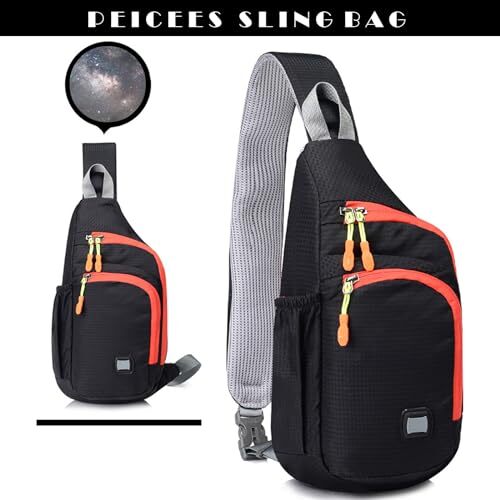 Medium Sling Backpack Waterproof Unisex Shoulder Bag Chest Crossbody Daypack - Picture 8 of 9