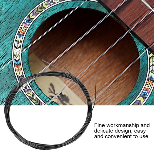 Ukulele Strings Bass Ukulele Strings Durable Practical White & Black Nylon SG5 - Picture 4 of 11