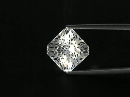 8.90Cts Sparkling Natural White Topaz 11mm Square Radiant Magic Cut Brazil Gem - Video 1 of 1